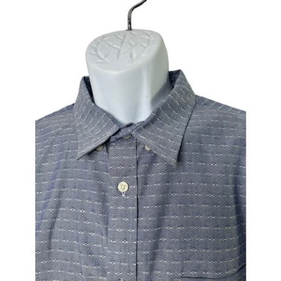 Banana Republic Blue & White Long Sleeve Button Up Shirt Men's XL - Picture 4 of 9